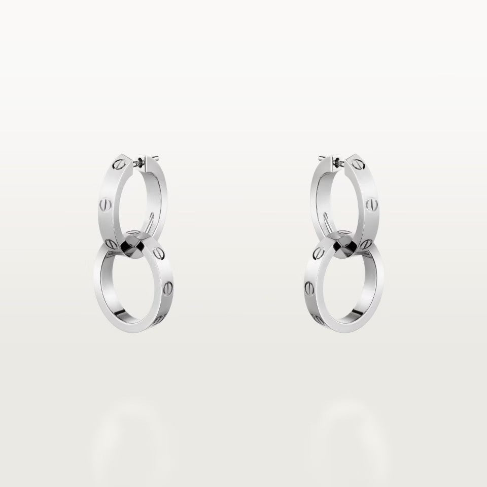[✨ROSE💎]LOVE 3.3MM DANGLE EARRINGS