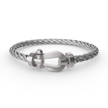 [✨ROSE💎]FORCE LARGE HORSESHOE NO DIAMOND BRACELET SILVER