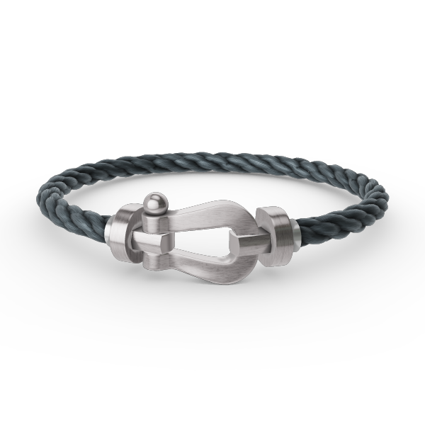 [✨ROSE💎]FORCE LARGE HORSESHOE NO DIAMOND BRACELET SILVER