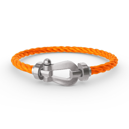 [✨ROSE💎]FORCE LARGE HORSESHOE NO DIAMOND BRACELET SILVER
