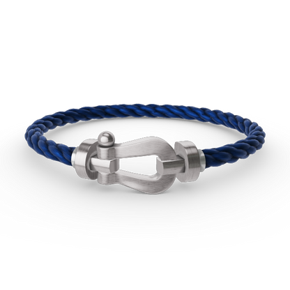 [✨ROSE💎]FORCE LARGE HORSESHOE NO DIAMOND BRACELET SILVER
