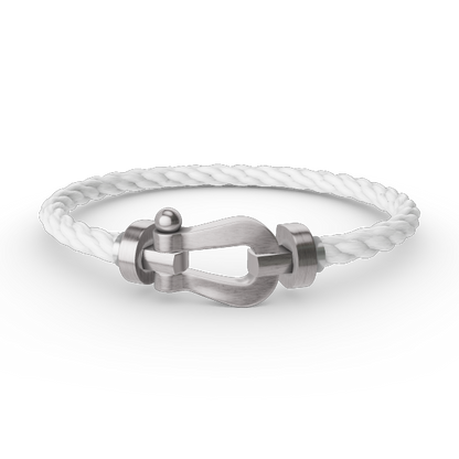 [✨ROSE💎]FORCE LARGE HORSESHOE NO DIAMOND BRACELET SILVER