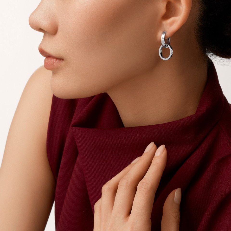 [✨ROSE💎]LOVE 3.3MM DANGLE EARRINGS