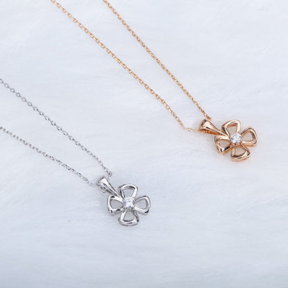 [✨ROSE💎]FIOREVER NECKLACE DIAMOND CENTER