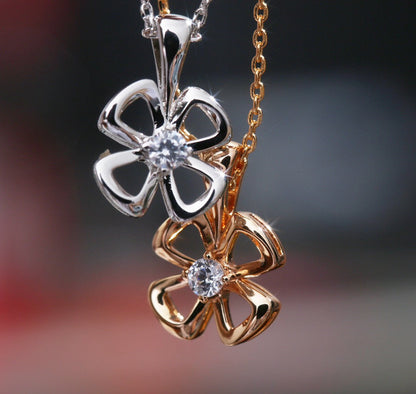[✨ROSE💎]FIOREVER NECKLACE DIAMOND CENTER