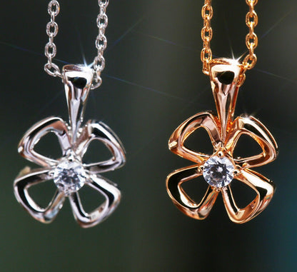 [✨ROSE💎]FIOREVER NECKLACE DIAMOND CENTER