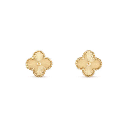 [✨ROSE💎]CLOVER MEDIUM 1 MOTIFS LASER EARRINGS
